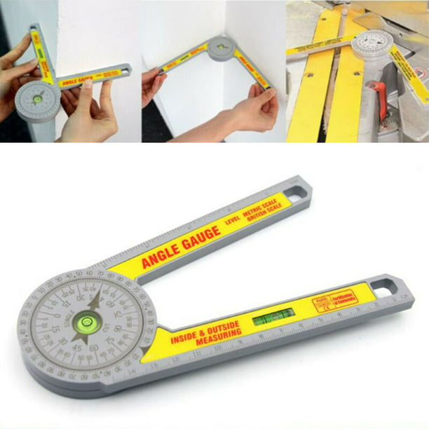 Professional Protractor for Woodworking Work Measurements Multifunctional Protractor Engineering Plastic Strong And Durable Woodworking Tools Angle Finder 